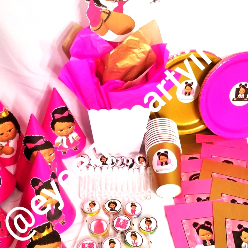 Latina Boss Baby Birthday Party Package